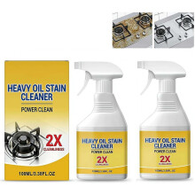 (Yellow B, 3.4 Fl Oz (Pack of 1)) Heavy Oil Stain Cleaner Grease Remover – 100ml Foam Spray for Stovetops