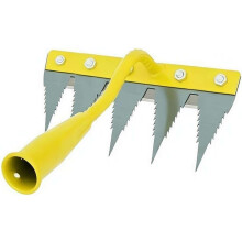 (5 teeth, 1pcs) Unkrautrechen, 5 Zähne, Eisen, für Garten, Rasen, manuell, Unkrautentferner