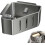 (Gray, 1pcs) Suport colț burete chiuvetă 1