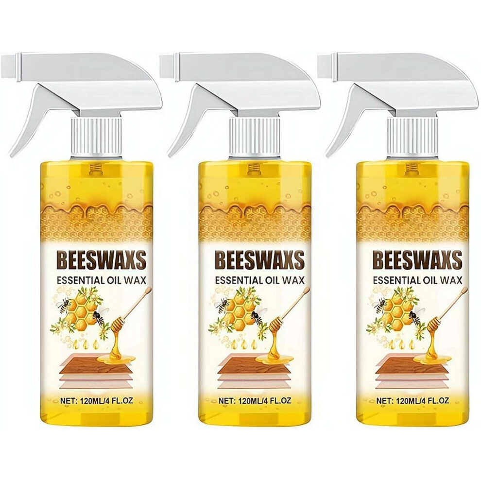 (Yellow C, 1 Fl Oz (Pack Of 1)) Beeswax Wood Polish Spray Â Natural Wood Cleaner Repairing Spray For Floors 5437706916017
