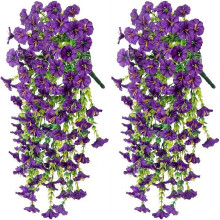(Purple, 2pcs) 2kpl teko kukat, UV kestävä