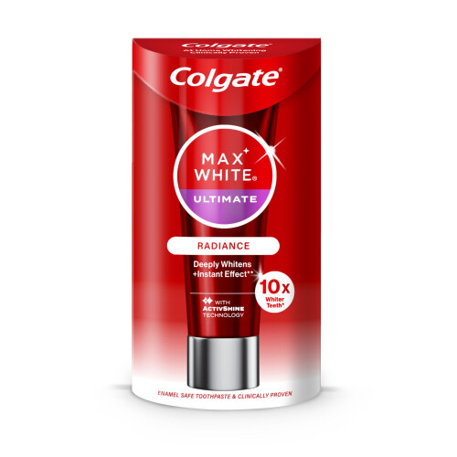 Colgate Colgate Max White Ultimate Radiance Whitening Toothpaste Deeply whitens with Active Oxygen Molecule