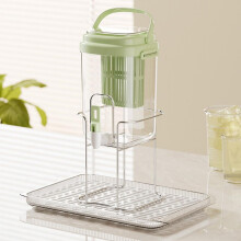 (Green D, 1set) Getränkespender, grün, mit Zapfhahn, groß, für Limonade, Saft, tragbar