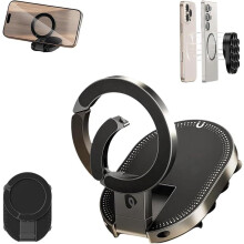(Black, 1pc) 3-in-1 imumagneettinen puhelinpidike
