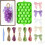 (Green, 1set) Grape Shaped Silicone Soap Making Mold Kit, Handmade & Reusable 1