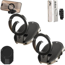 (Black, 2pcs) 3-in-1 imumagneettinen puhelinpidike