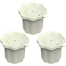 (3 Beige, 3pcs) Kelímek forma na led, BPA-free silikonová láhev