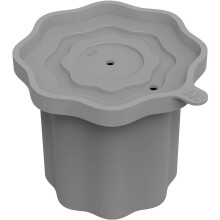 (Gray, 1pcs) Kelímek forma na led, BPA-free silikonová láhev