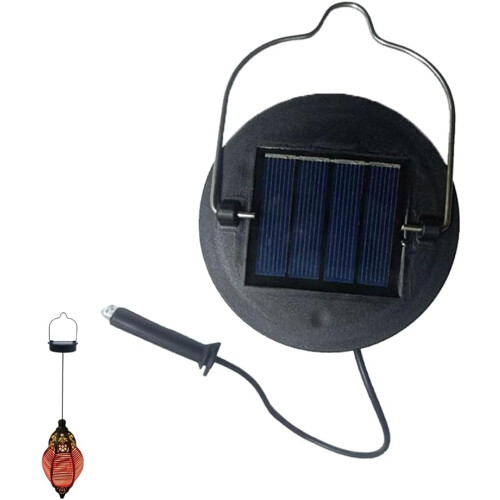 (Black, 1pcs) Capac panou solar 400mAh