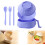 (Purple, -) Set cocina ramen trigo, palillos microondas. 1