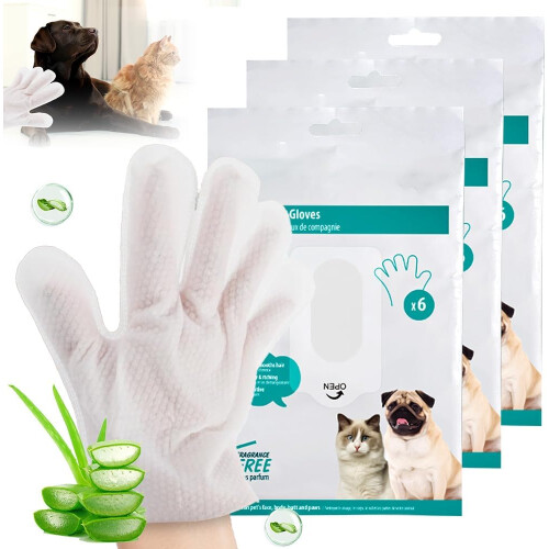 (12 PCS, -) Lemmikin hansikas pyyhe