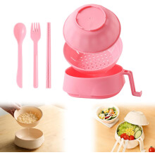 (Pink, -) Ramen keitin kulho setti, puikot