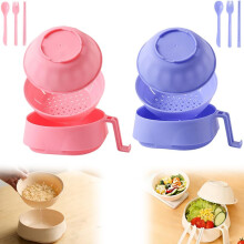 (Pink+Purple, -) Ramen keitin kulho setti, puikot
