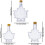 (Clear, 50ml) Lasinen vaahterasiirappipullo 3