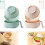 (Beige+Green, -) Set cocina ramen trigo, palillos microondas. 1