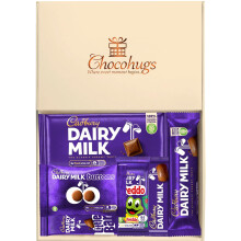 Chocohugs Chocolate Gift Hamper Box | Filled with Assortment of Dairy Milk Selections | Box of Choc