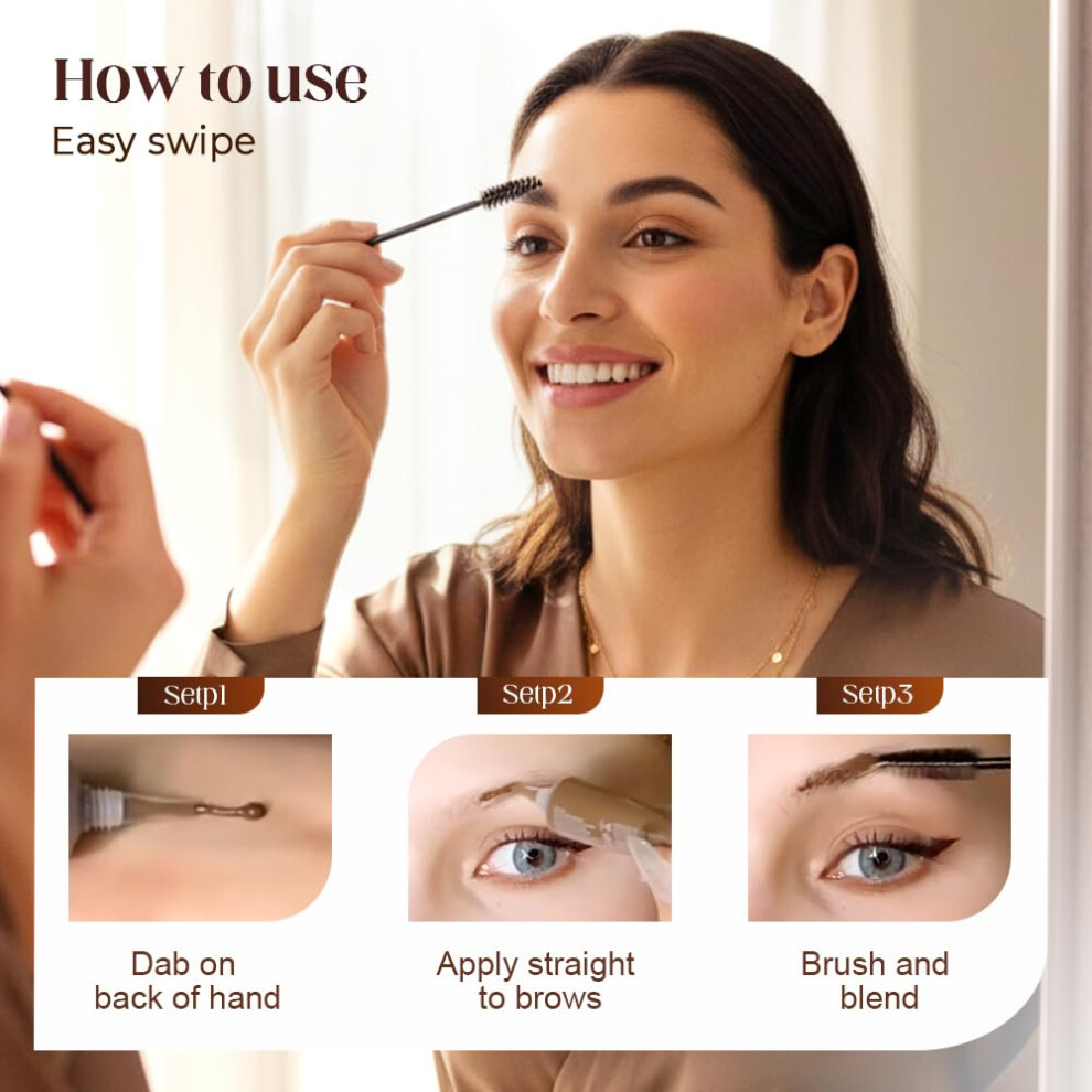 Oimg (Espresso, -) Long-Lasting Waterproof Liquid Eyebrow Gel Â 24-Hour Tinted Brow Makeup