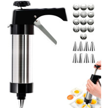 (Black, -) Ruostumaton keksi puristin ase