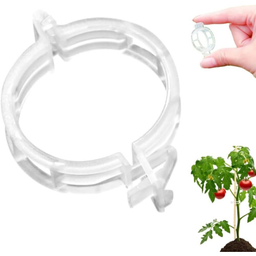 (White, -) 300 clips plástico plantas, enredaderas.