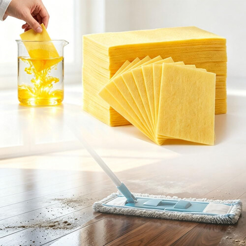(Yellow, 1 Count (Pack of 1)) 120 Multi-Effect Floor Clean Tablets, Multi-Surface Cleaning Solution