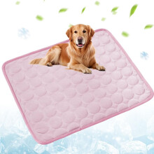 (Pink, XX-Large) Chladicí podložka pro psy, samochladicí, protiskluzová, pratelná