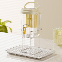 (Yellow C, 1set) Getränkespender, grün, mit Zapfhahn, groß, für Limonade, Saft, tragbar