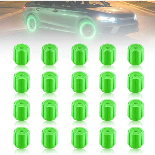 (Green, -) 20 tapas válvula fluorescentes, coche.