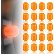 (Orange, -) 20 stuks glow in the dark ventieldopjes, 2026 nieuw, blauw