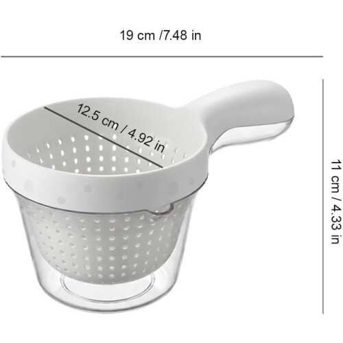 (Gray, 1pcs) Kaksikerroksinen valumiskori 1