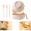(Beige, -) Set cocina ramen trigo, palillos microondas. 1