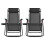 Songmics (Black) Set of 2 Zero Gravity Chairs, Foldable with Adjustable Headrest, Black 1