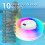 (White, 1set) 2026 Floating Bluetooth Pool Speaker & Lights, Waterproof 2