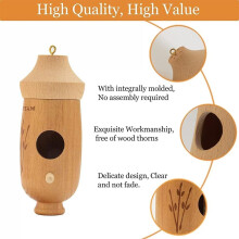 (style C, 1pcs) Houten kolibrie huis, voor natuurliefhebbers, hangend - voor kleine vogels, nestkast voor buiten