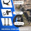 (Gray, 1set) Mâner gaz bicicletă electrică 3
