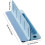 (Blue2pcs, 1set) Pare-éclaboussures évier 35cm pliable, ventouses, silicone 6