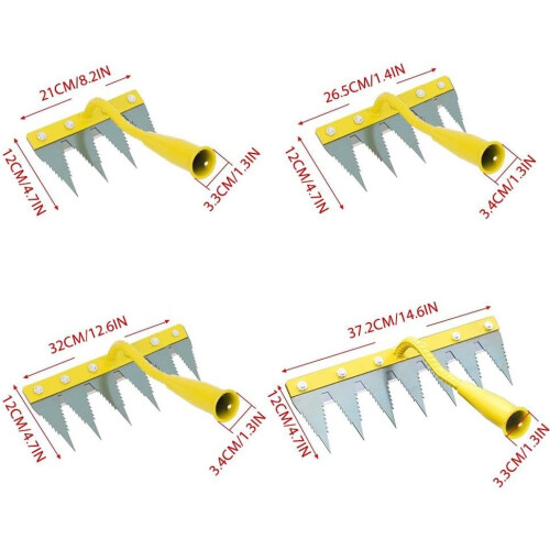 (6 teeth, 1pcs) Greblă plivire 4/5/6/7 dinți 1