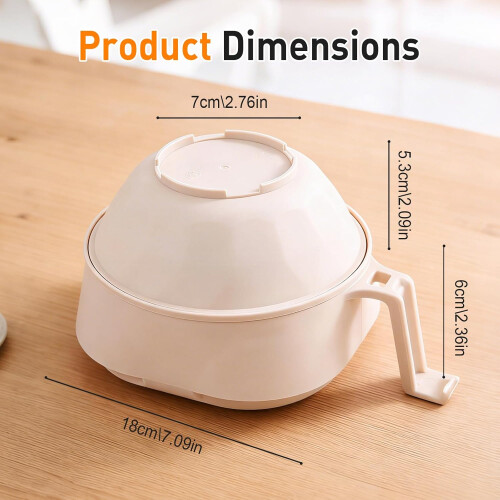 (Black+Beige, -) Set cocina ramen trigo, palillos microondas. 1