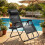 Songmics (Black) Set of 2 Zero Gravity Chairs, Foldable with Adjustable Headrest, Black 4