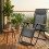 Songmics (Dark Grey) Set of 2 Zero Gravity Chairs, Foldable with Adjustable Headrest, Black 5