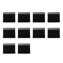 10Pcs Mixer Fader Caps Sliding Potentiometer Replacement Knobs Easy to Install Black
