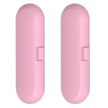 2Pcs Protable Electric Toothbrush Travel Box Storage Case for Universal Toothbrush Handle Tooth Brush Heads Holder,