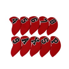Numbered Themed Golf Headcover Durability Polyester Golf Club Head Protector 4