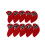 Numbered Themed Golf Headcover Durability Polyester Golf Club Head Protector 4 1