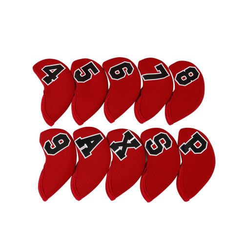 Numbered Themed Golf Headcover Durability Polyester Golf Club Head Protector 4