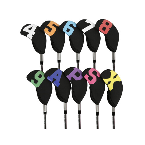 Numbered Shape Long Neck Protecting Golf Club Head Protector Numbered Golf 7