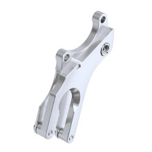Thin Metal Cycling Disc Brake Mount For Smooth And Reliable Movement Silver