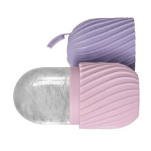 Pair Of Refreshing Face Rollers To Comfort Tired Skin And Minimize Pores Simple To Purple