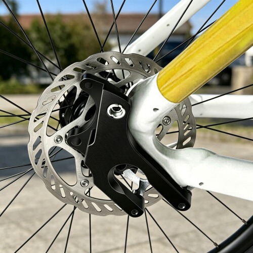Thin Metal Cycling Disc Brake Mount For Smooth And Reliable Movement Silver 2