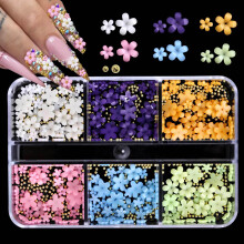 DIY Floral Nail Glitters 3D Flower Nail Art Charm Petal Texture for Salon 01