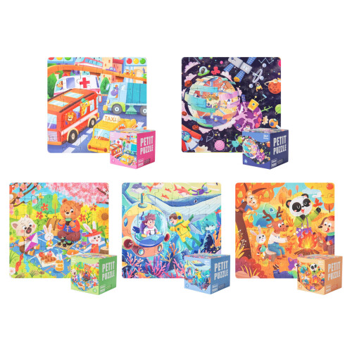 Childrens Mini 36 Piece Paper Puzzle Jigsaw Set For Cognitive Development oc 1